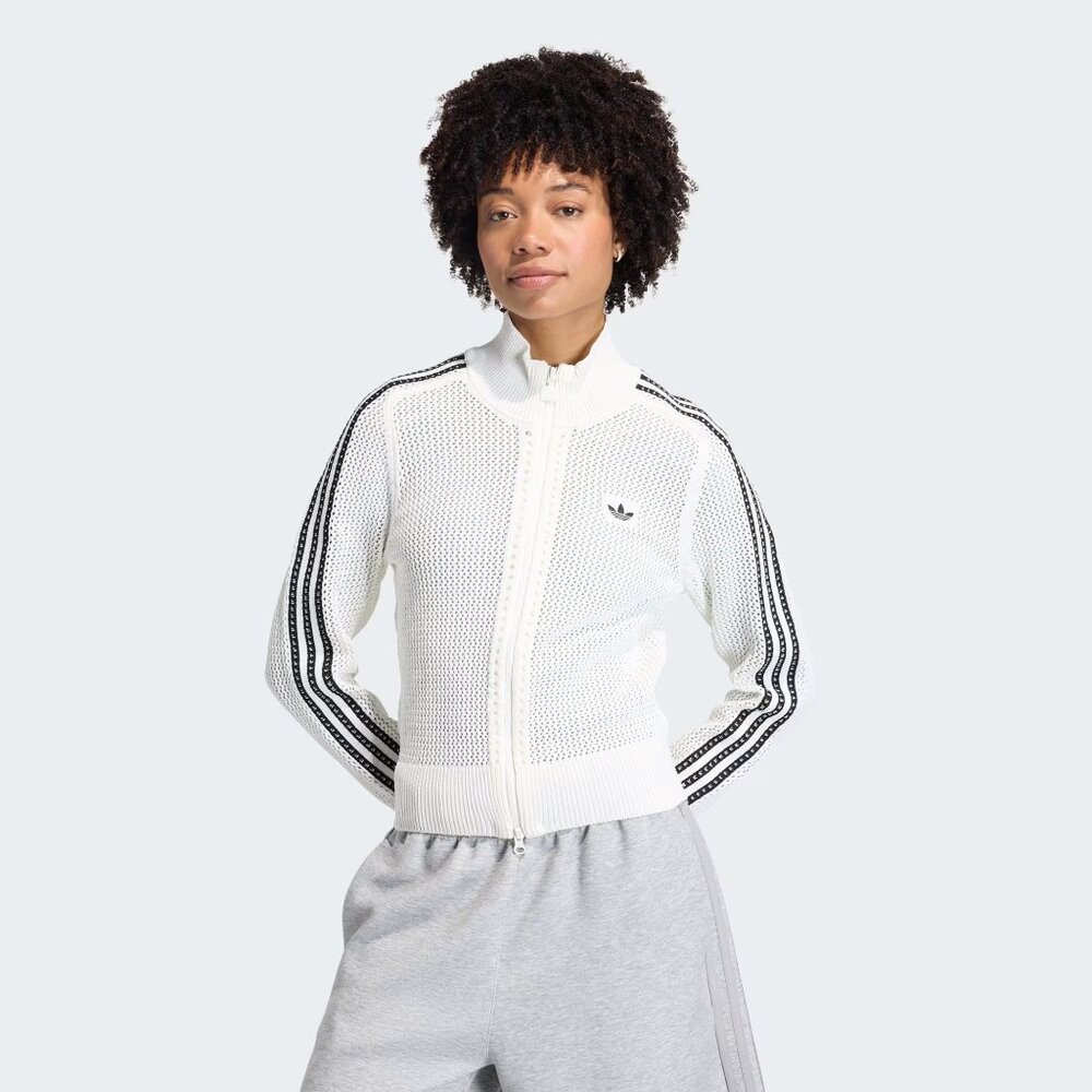 Adidas Knitted Crochet Firebird Top/Jacket NEW!